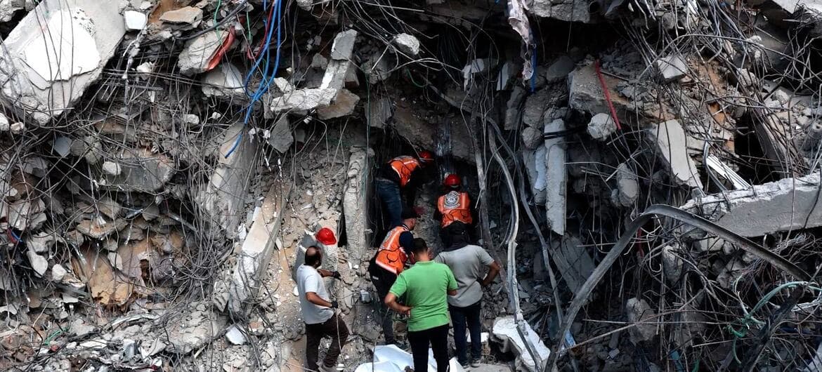 We face a new ordeal’: Gaza's search for the dead goes on